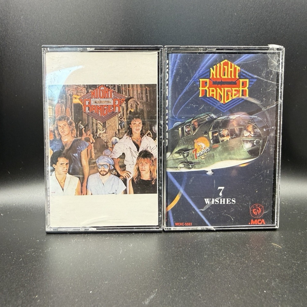 Night Ranger Midnight Madness  & 7 Wishes Cassette Tape Lot Vintage Music